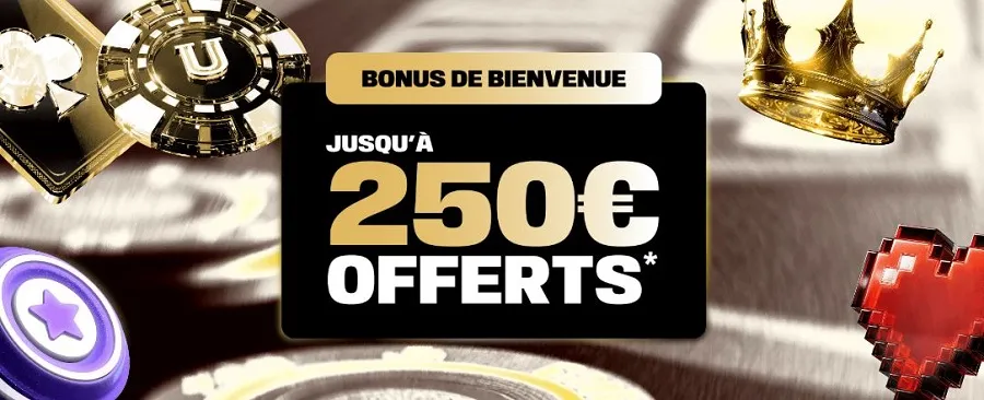 Offre de bienvenue de 250 € pour nouveaux joueurs sur Unibet Poker