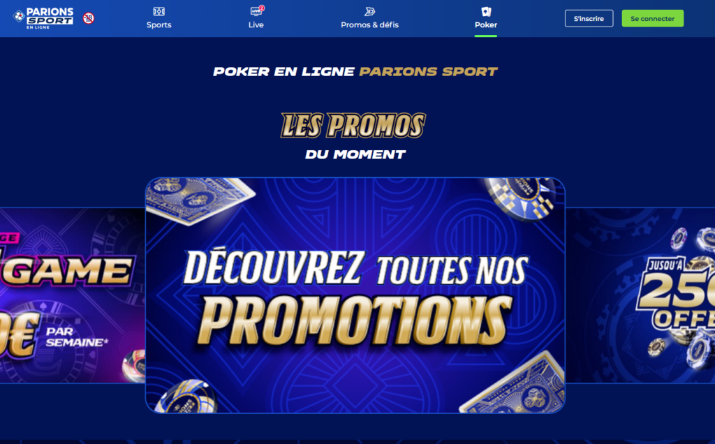 Promotions Parions Sport Poker