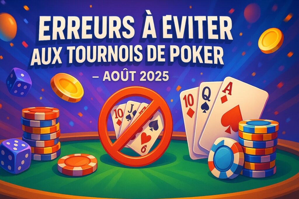[STRATÉGIE] Les erreurs à éviter aux tournois de Poker en août 2025 🃏