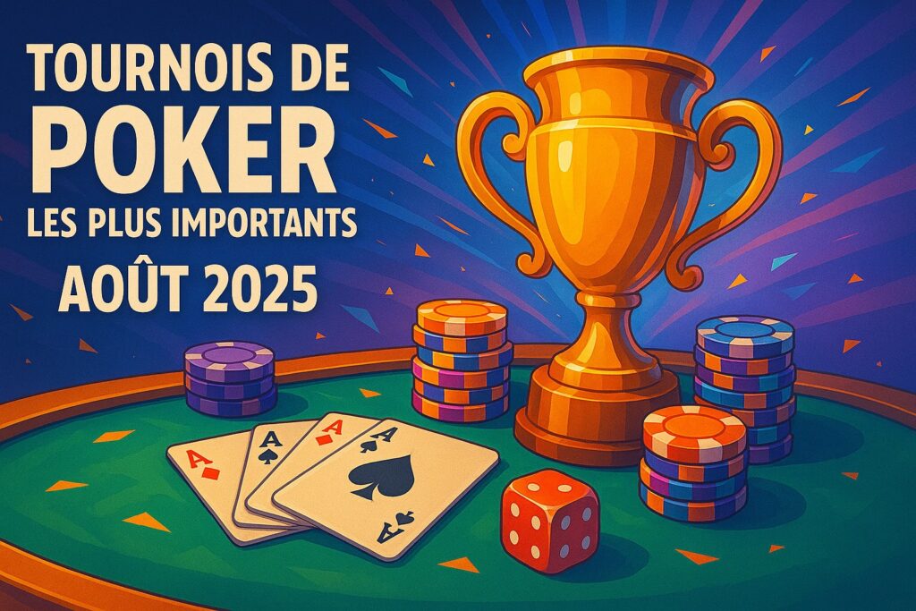 [EXCLU] Les  tournois de poker en ligne les plus importants en Août 2025